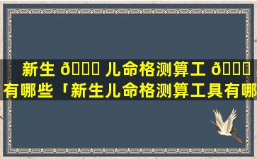 新生 🍁 儿命格测算工 🐎 具有哪些「新生儿命格测算工具有哪些内容」